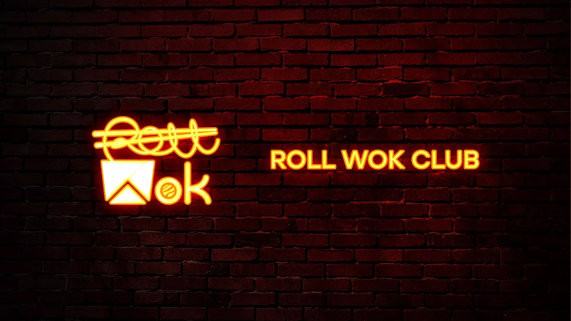 Разработка интерьерной вывески суши-бара «Roll Wok Club» в Биробиджане