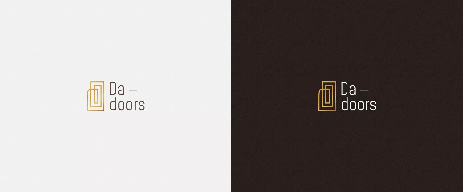 Разработка логотипа для компании «DA-DOORS» в Биробиджане